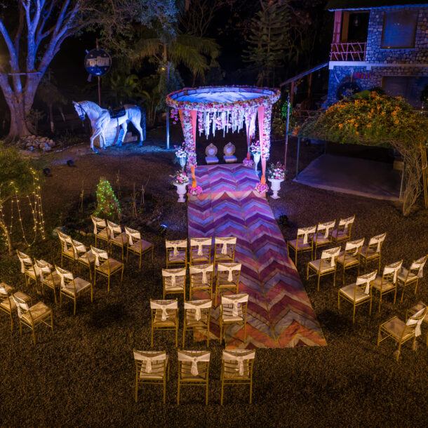 Night destination wedding
