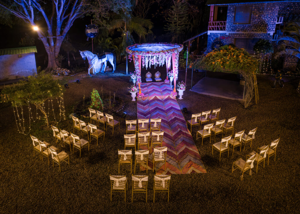 Night destination wedding